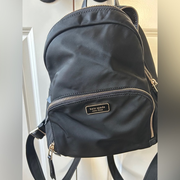 Black & Gold Kate Spade Mini Backpack - Picture 8 of 9